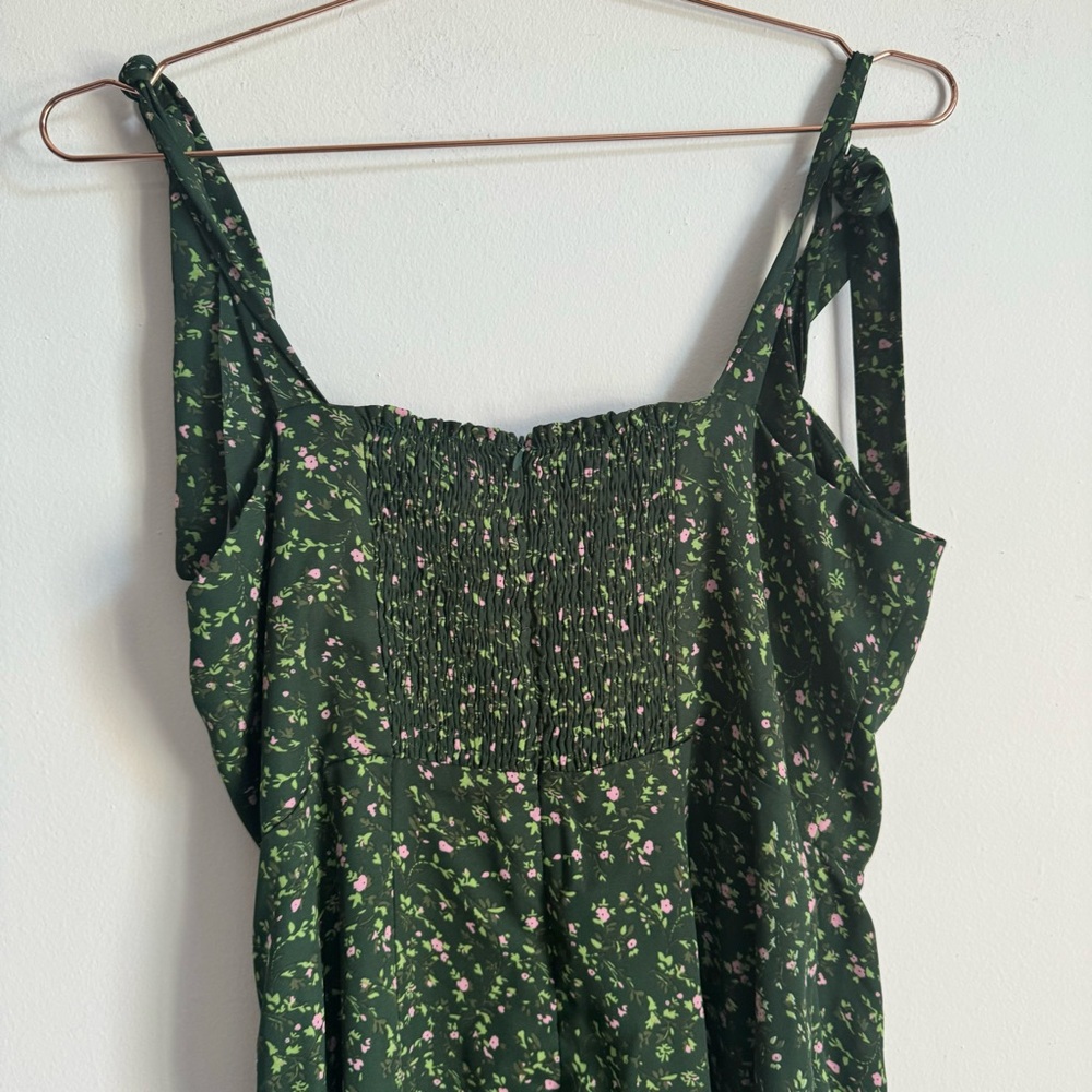 Rihoas The Floral Tie Straps Midi Dress L - Picture 4 of 8